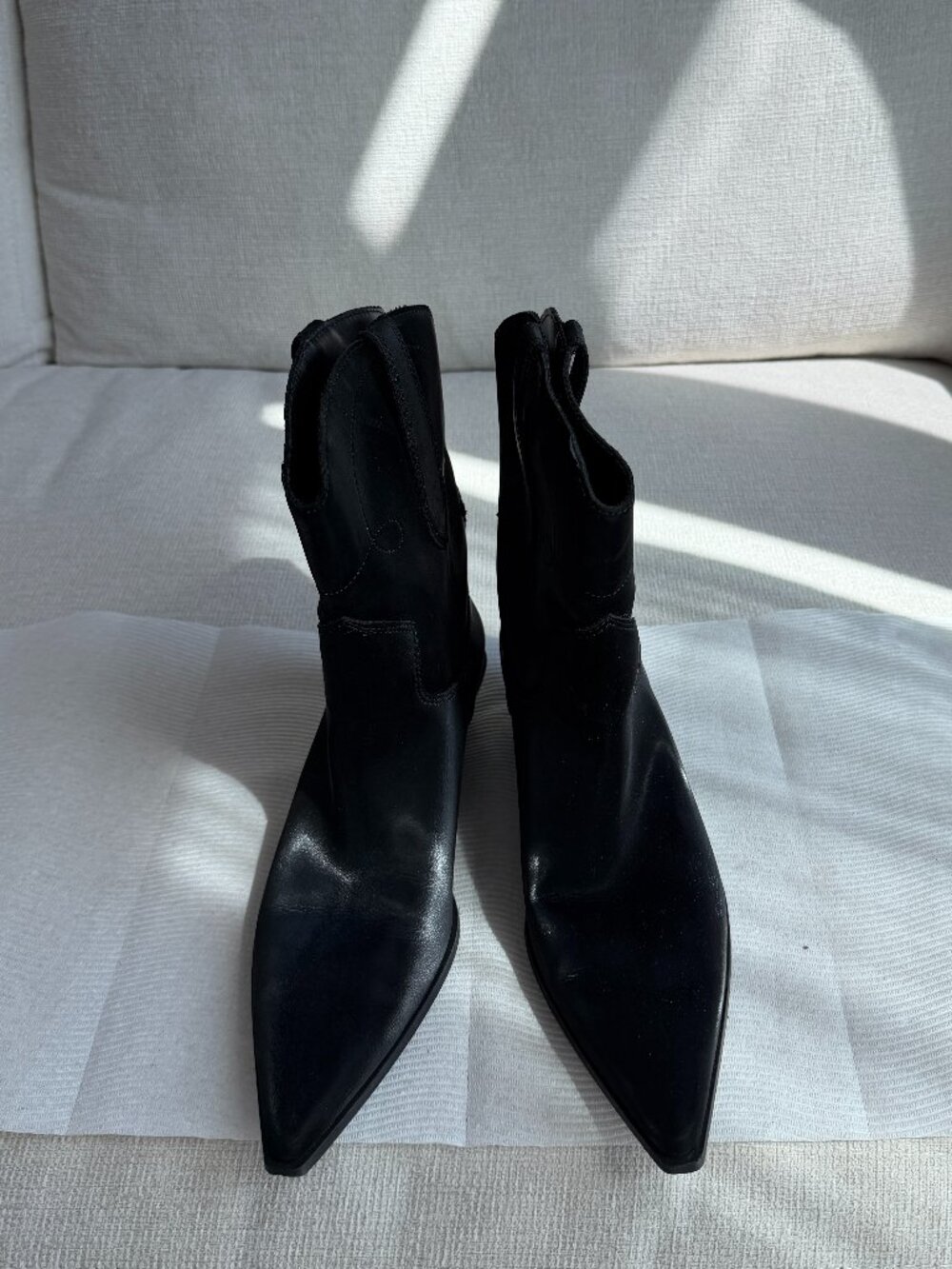 OAK + FORT LOW HEEL COWBOY BOOT Size 7